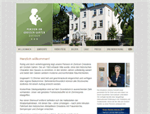 Tablet Screenshot of pension-am-grossen-garten.de